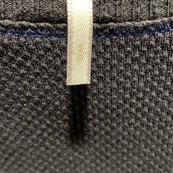 Free people thermal sweater crocheted cuffs small womens shirt navy blue 🌻 - Picture 4 of 6